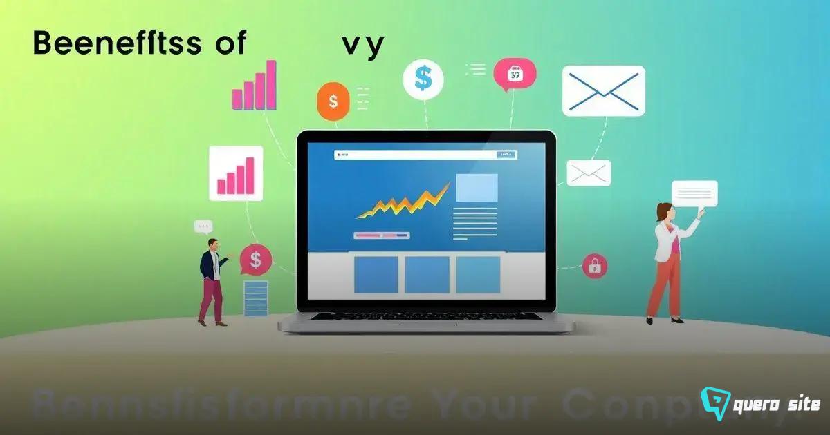 Benefícios financeiros de um site Benefícios financeiros de um site
