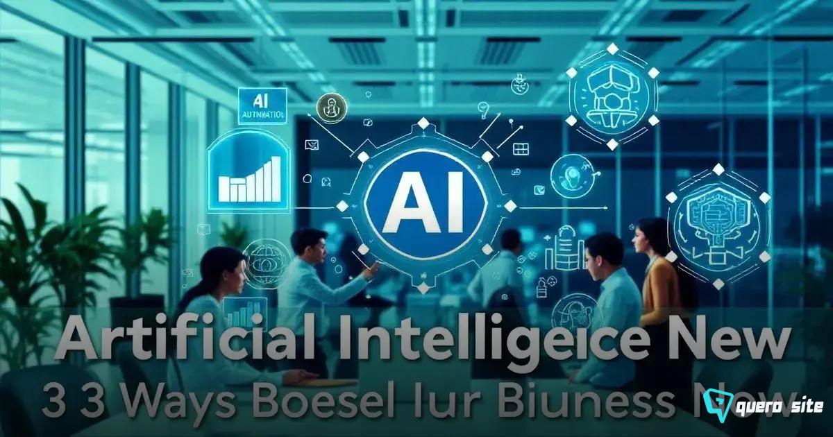 Inteligência Artificial: 3 Maneiras de Impulsionar sua Empresa Agora