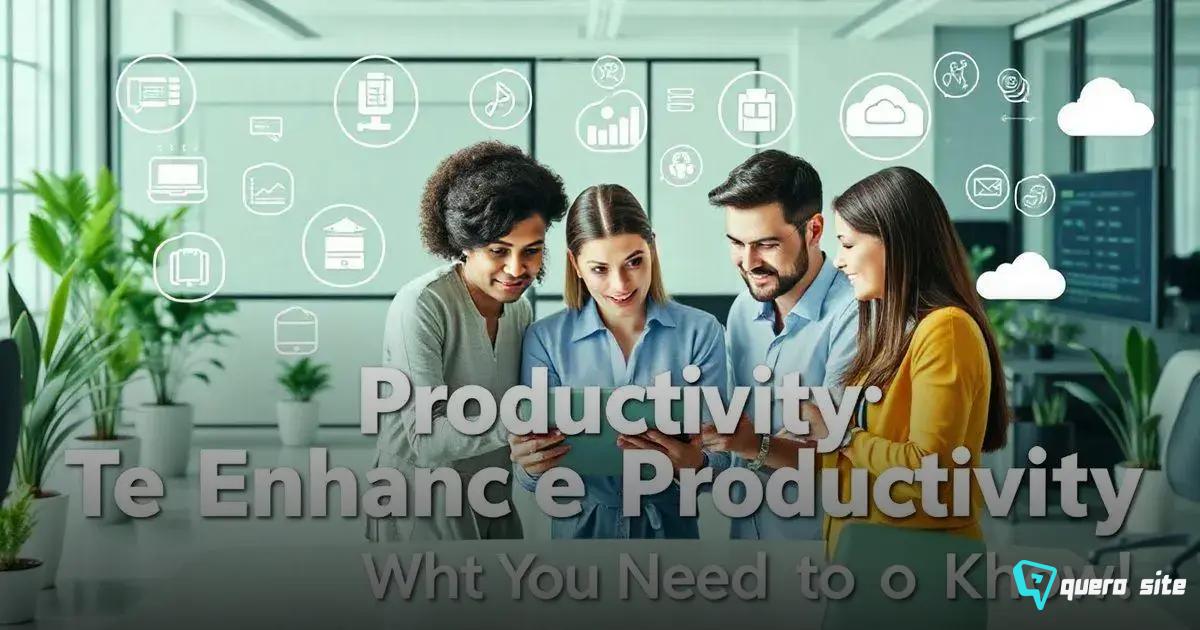 O que são tecnologias de produtividade?