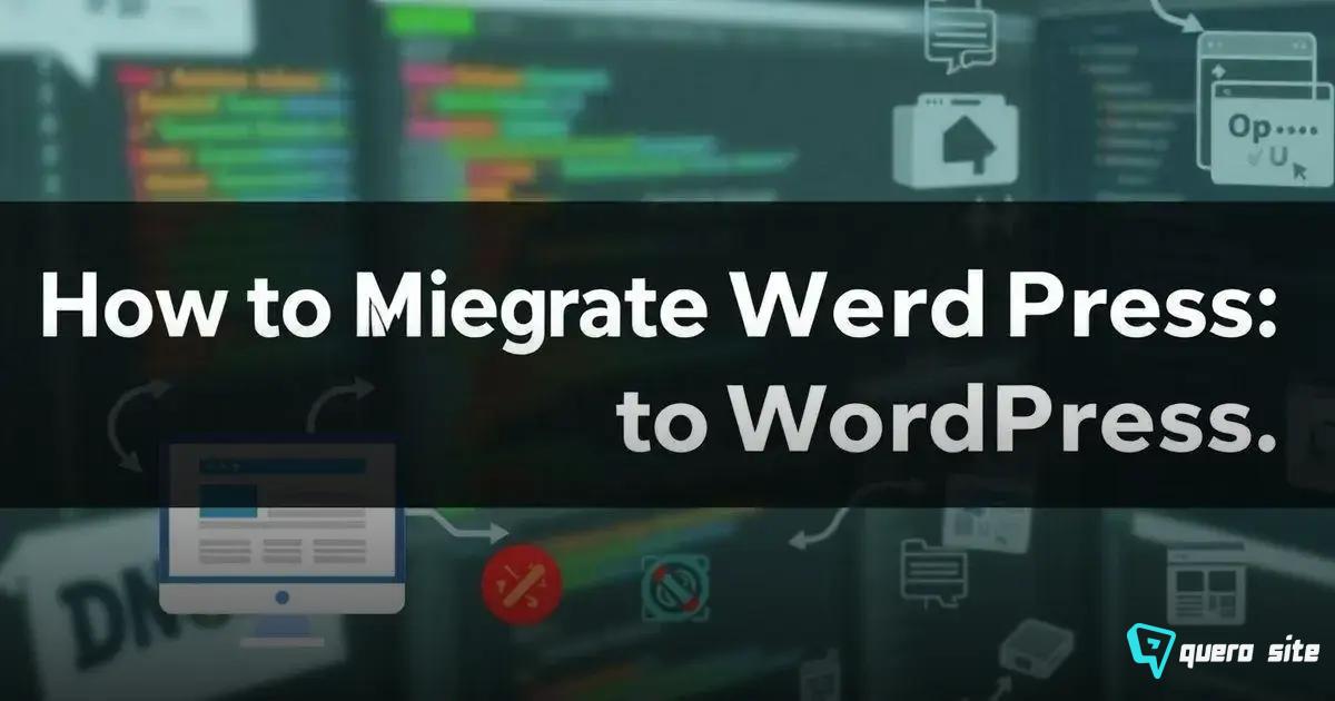 Passo a passo da migração Passo a passo da migração