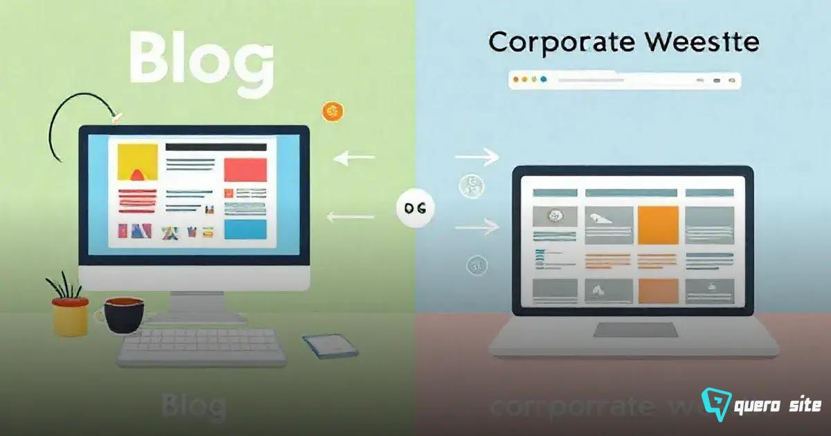 Principais diferenças entre blog e site corporativo Principais diferenças entre blog e site corporativo