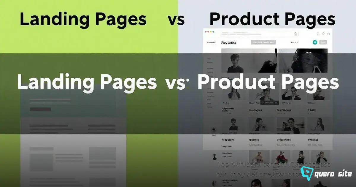 Principais Diferenças entre Landing Pages e Páginas de Produto Principais Diferenças entre Landing Pages e Páginas de Produto