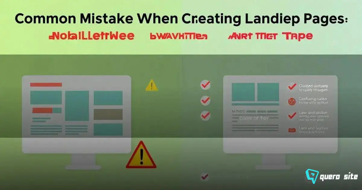 Erros Comuns ao Criar Landing Pages: Evite Estas Armadilhas